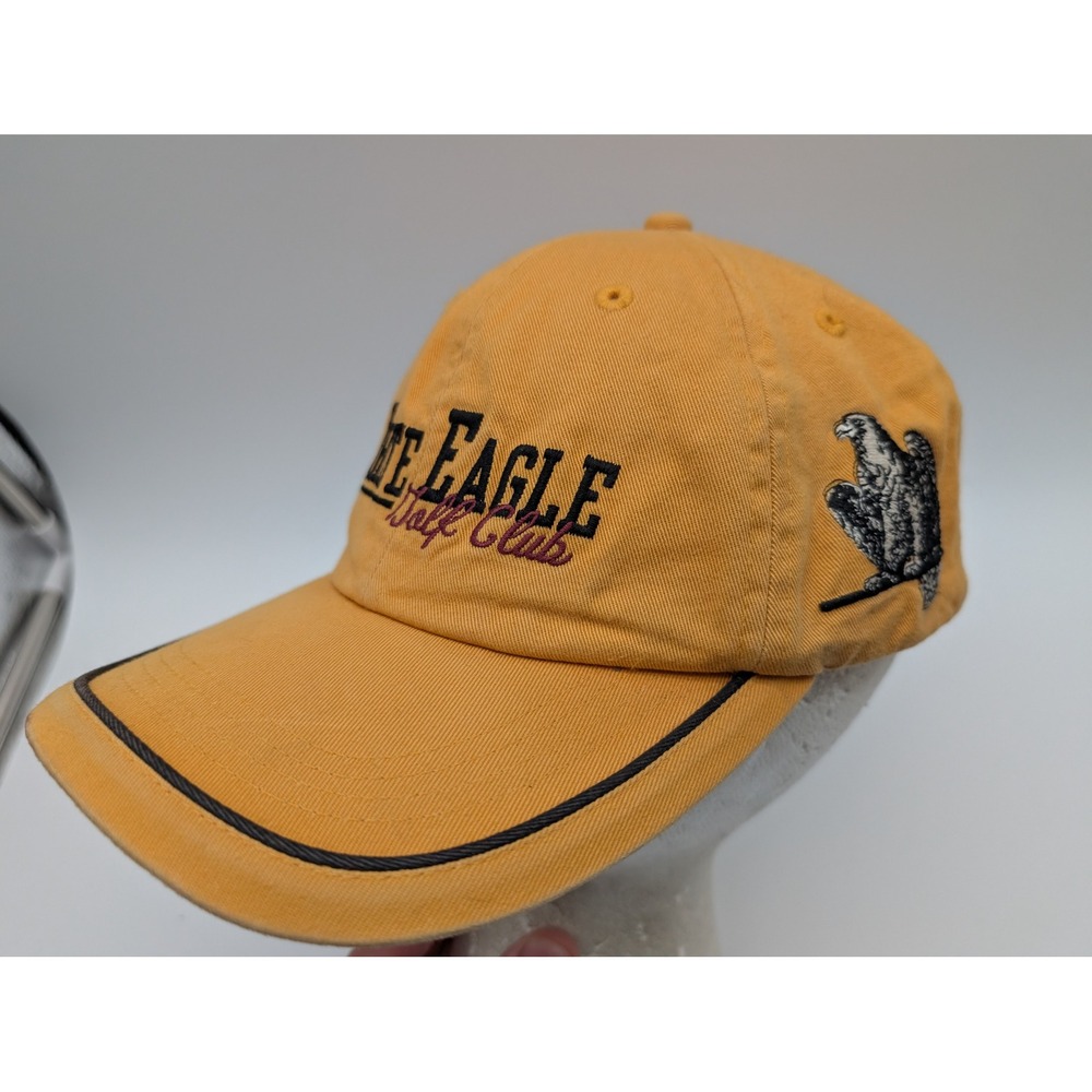 White Eagle Golf Club Arnold Palmer Signature Course Hat Yellow Adjustable Cap